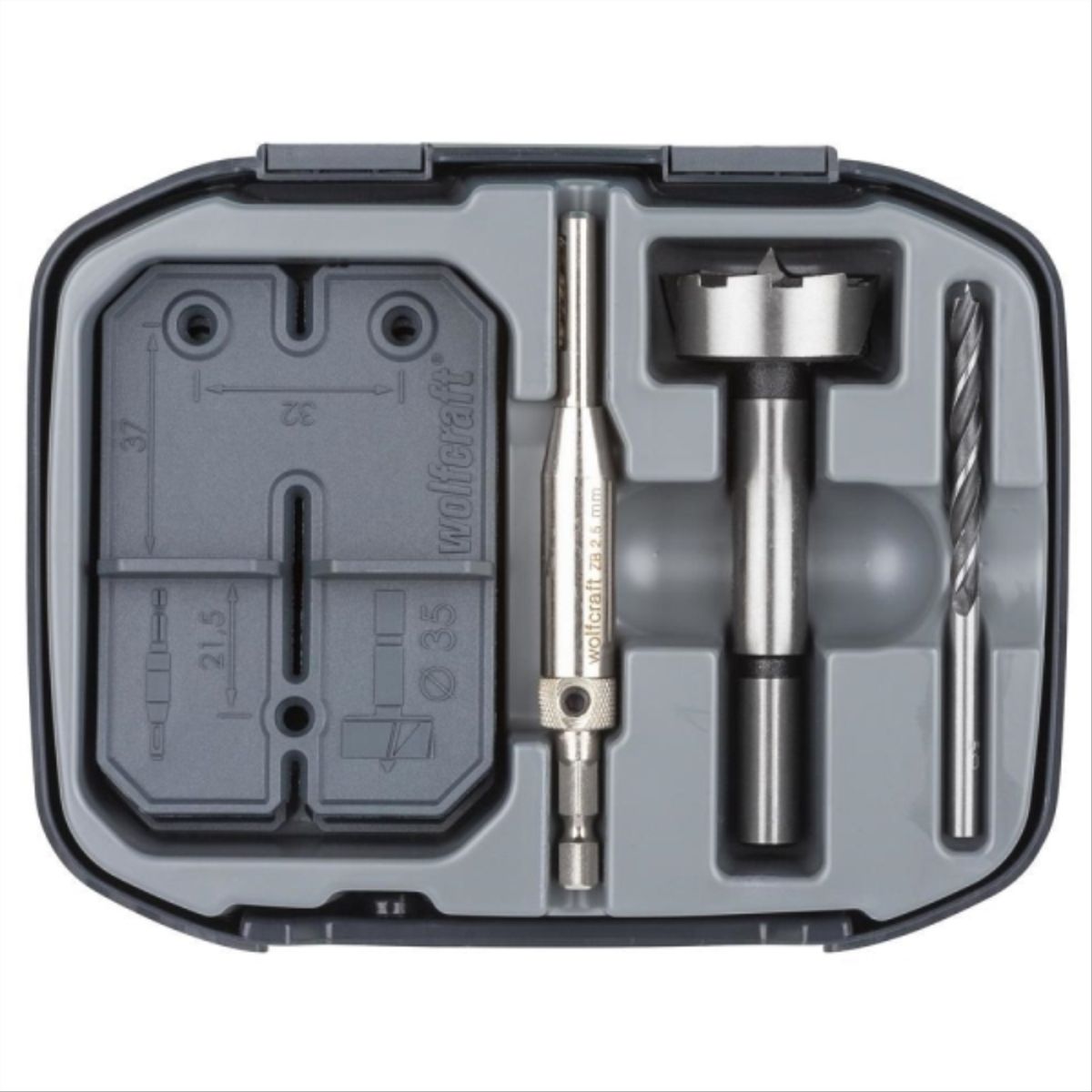 WOLFCRAFT - Set instal. bisagras de cazoleta,  35