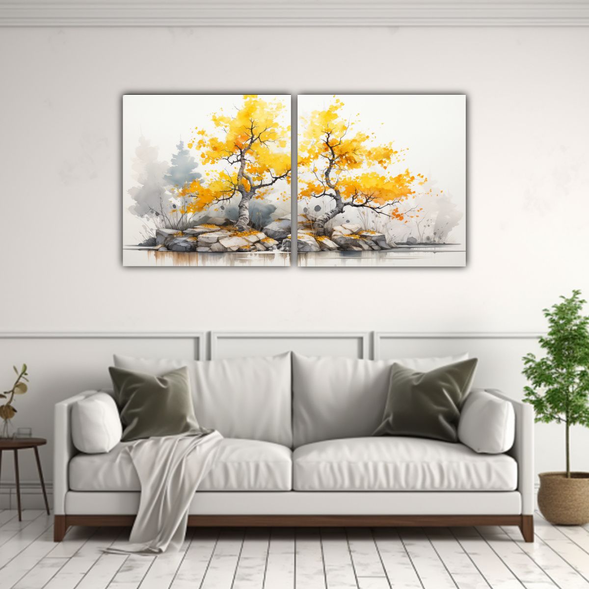 GENERICO - Pinturas Abstractas Conceptuales De árbol 80x40 Cm