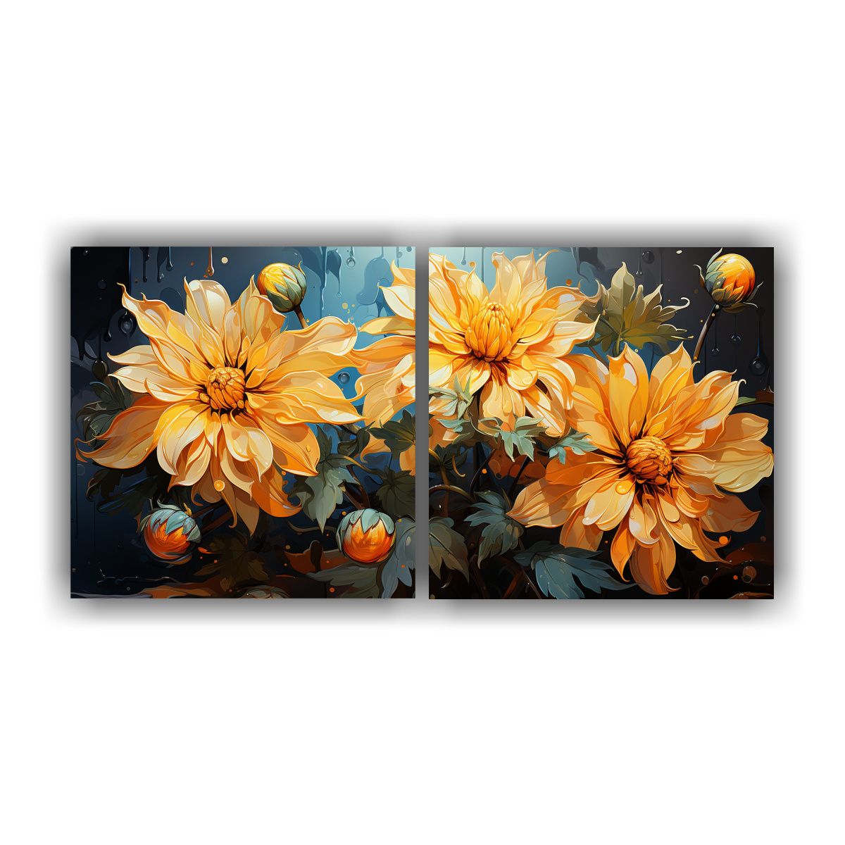 GENERICO - Pinturas Decorativas Juveniles De Amapolas 60x30 Cm