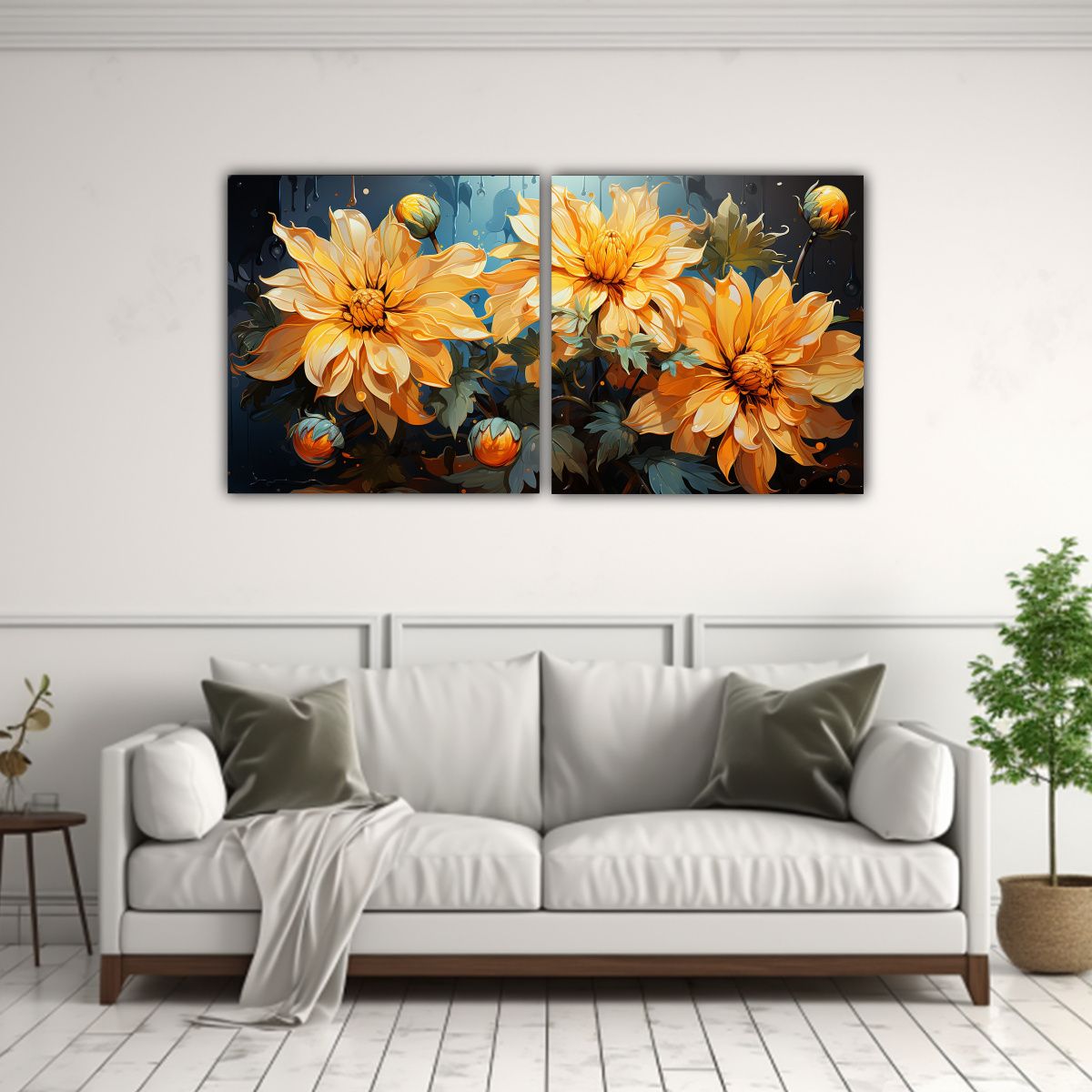 GENERICO - Pinturas Decorativas Juveniles De Amapolas 60x30 Cm
