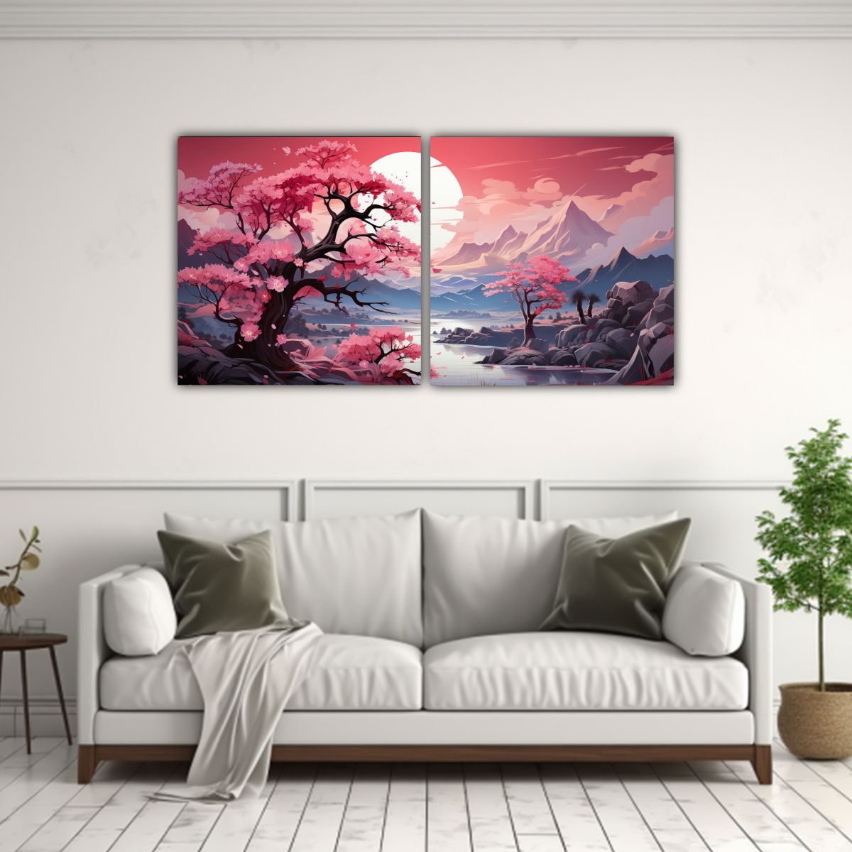 GENERICO - Artes De Pared Imagen Escenario Árbol En Blanco 100x50 Cm
