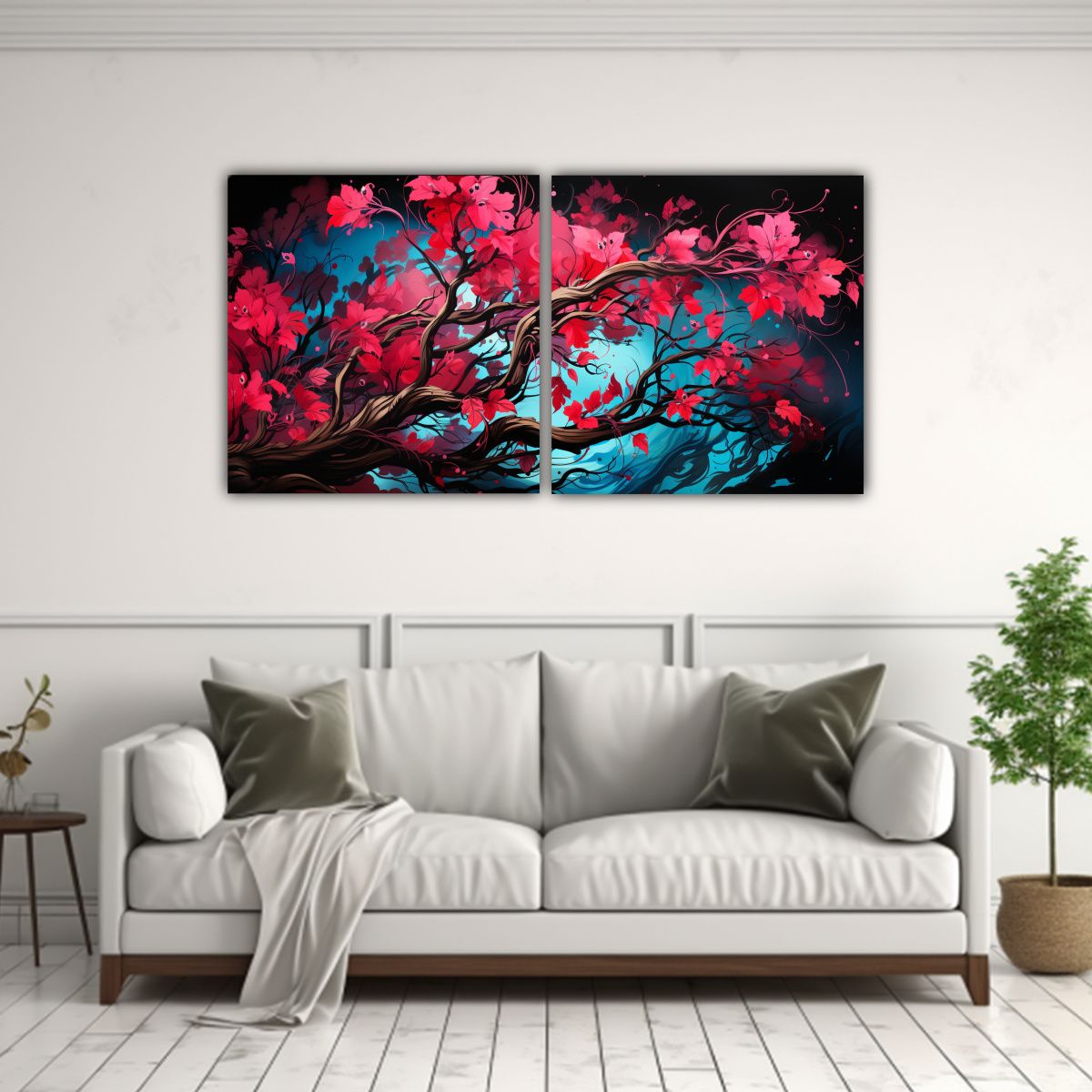 GENERICO - Cuadros De Imagen Neonoir De Cultura Fuchsia 100x50 Cm