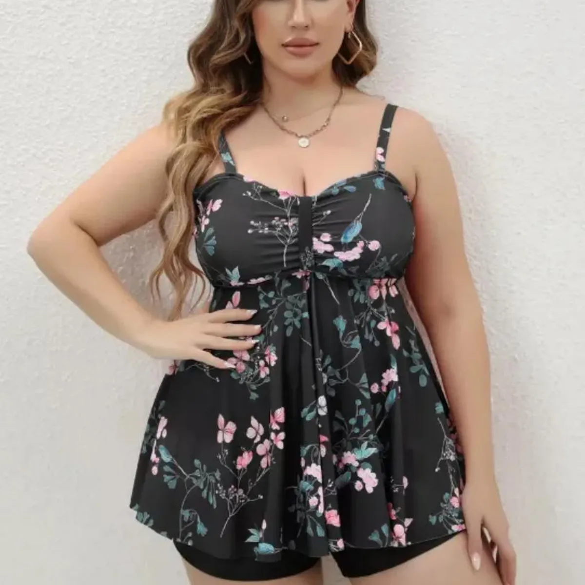 ATURE - Bañador Estampado De Una Pieza De Talla Grande Para Mujer