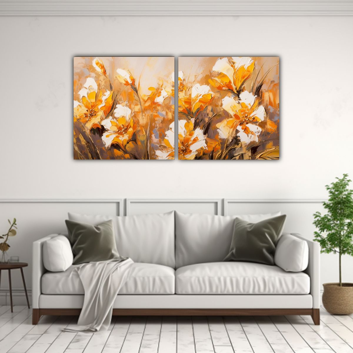 GENERICO - Pintura En Tela De Flores Clásicas En Colores 100x50 Cm