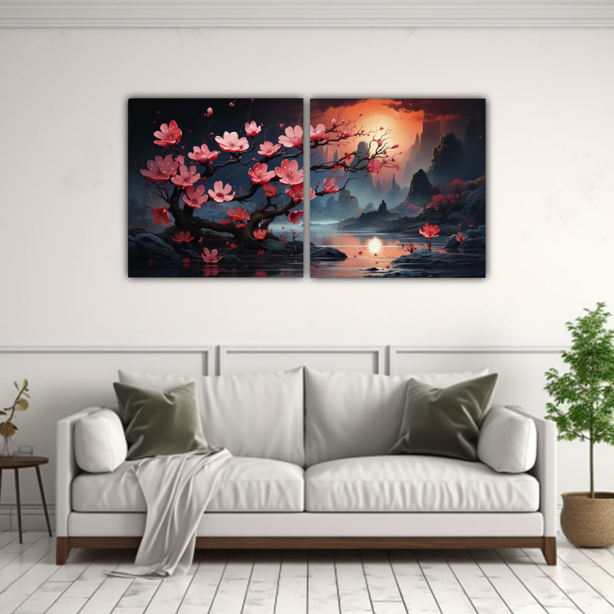 GENERICO - Pinturas Decorativas 2 Fine Arts Tonos Temática 100x50 Cm