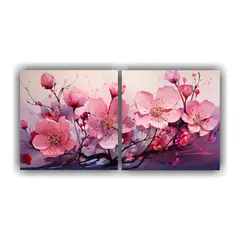 GENERICO - Pinturas Decorativas Creativas En Rosa Con 80x40 Cm