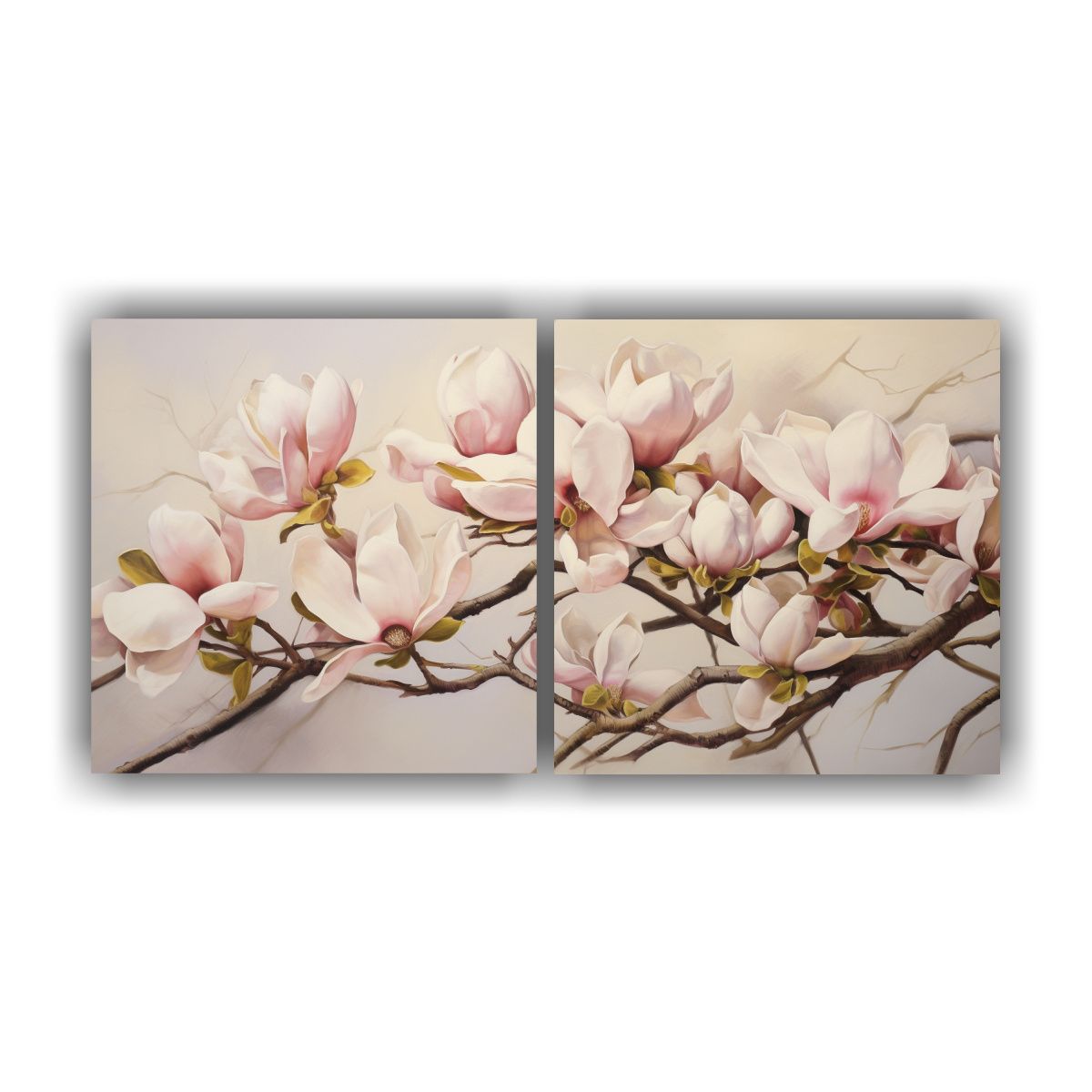 GENERICO - Cuadros Hermoso Para Cocina Magnolias Flores 100x50 Cm