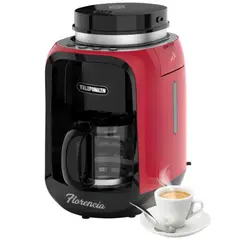 TELEFUNKEN - Cafetera Eléctrica KeepWarm Florencia con Molinillo 600ML