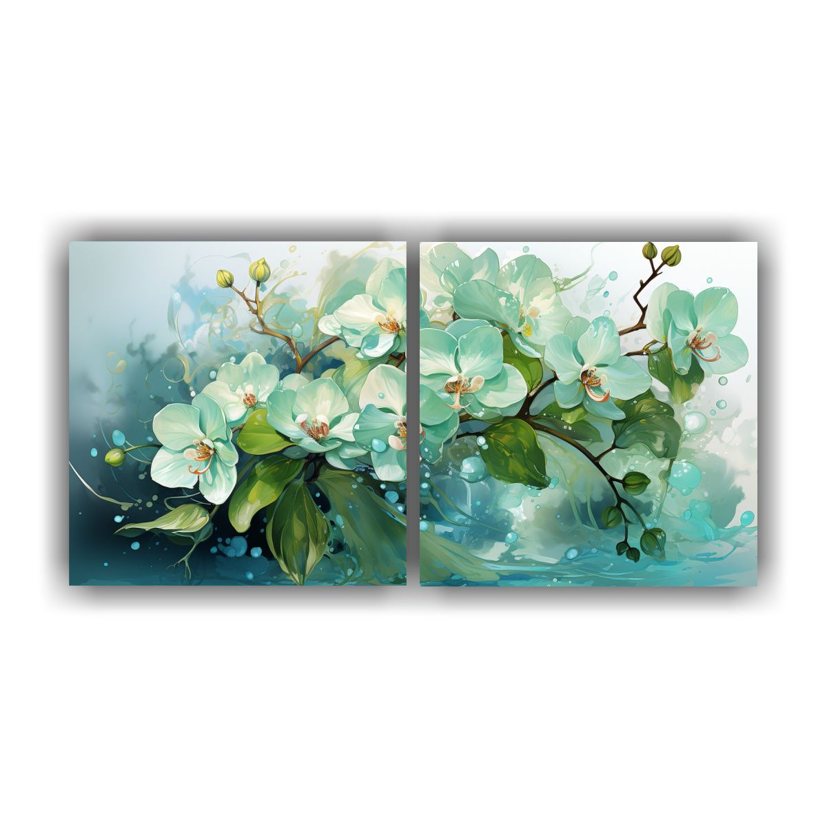 GENERICO - Artes De Pared Calidos Personalidad Con Flores De 80x40 Cm