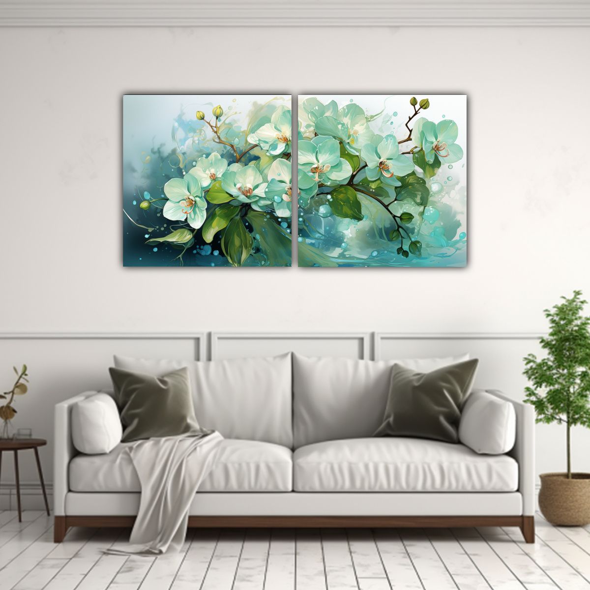 GENERICO - Artes De Pared Calidos Personalidad Con Flores De 80x40 Cm