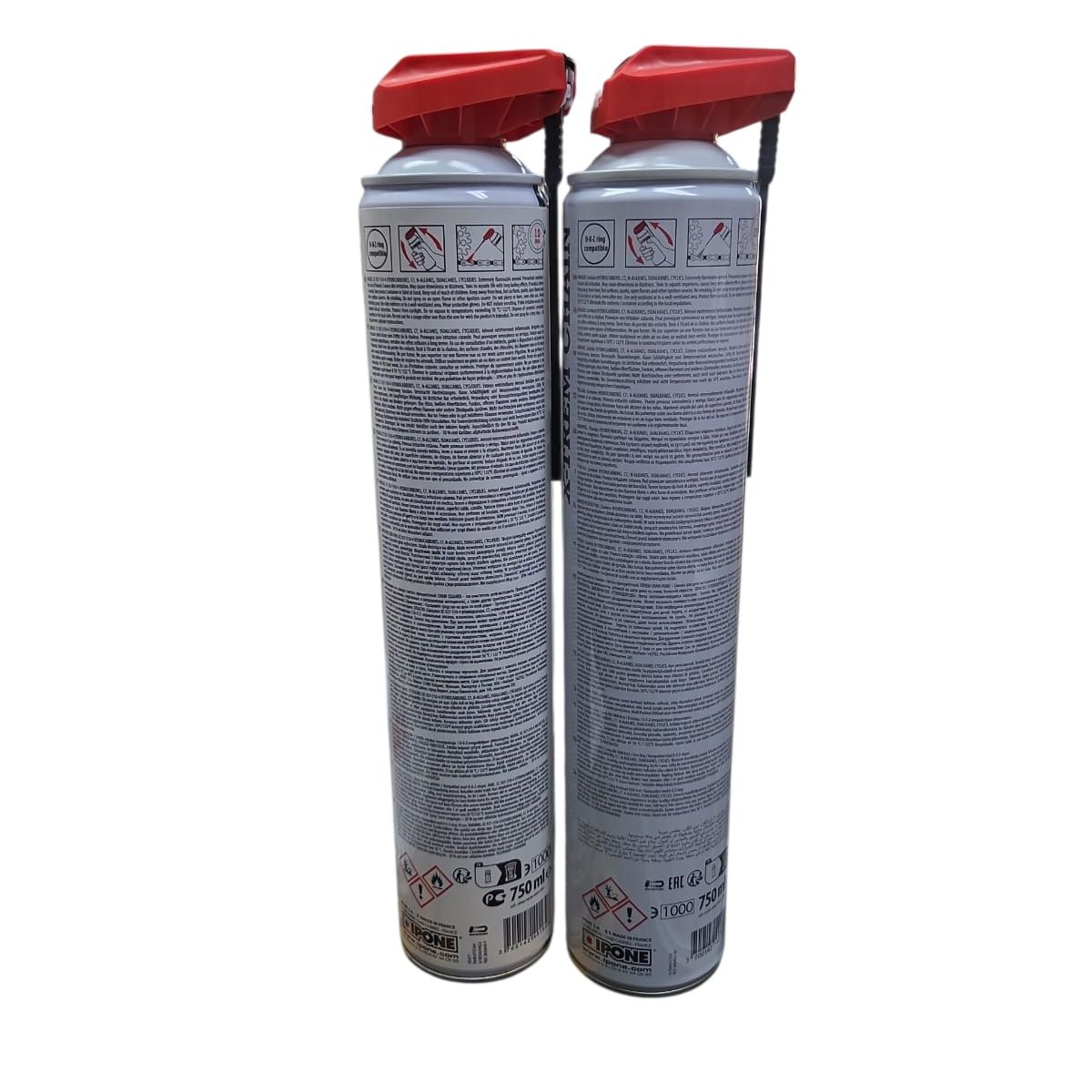 IPONE - Lubricante De Cadena Moto + Desengrasante Ipone 750ml