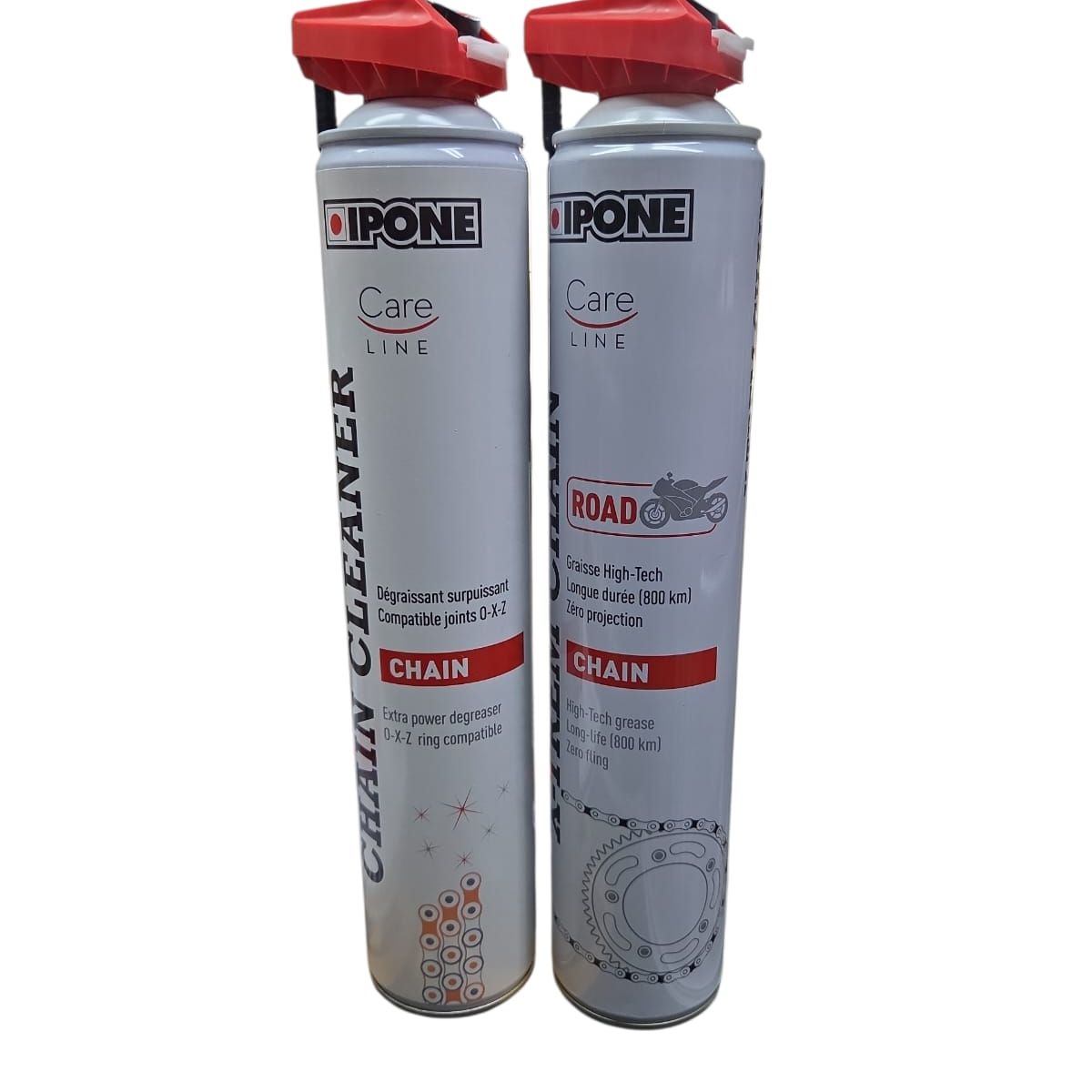 IPONE - Lubricante De Cadena Moto + Desengrasante Ipone 750ml
