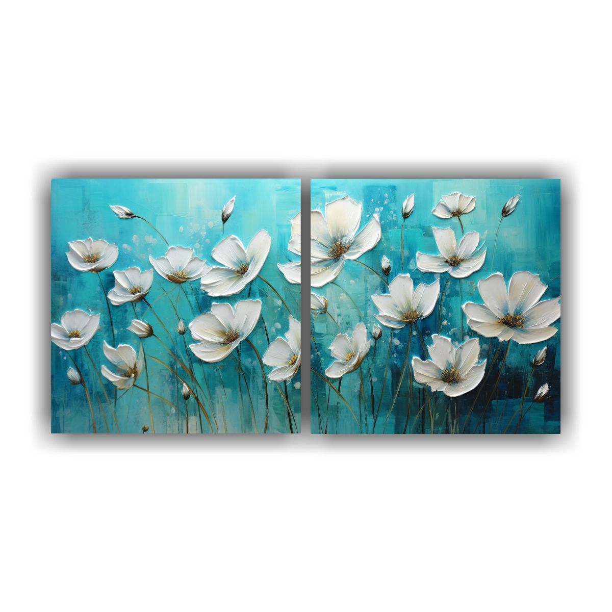 GENERICO - Pintura En Lienzo Colores Armonía En Estilo 80x40 Cm