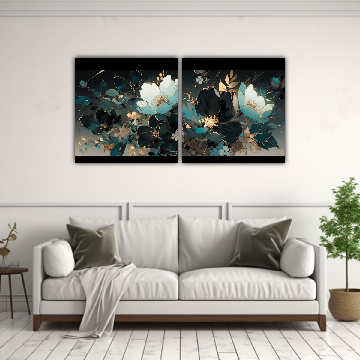 GENERICO - Cuadroes De Decoración En Estilo Neonoir Con 100x50 Cm