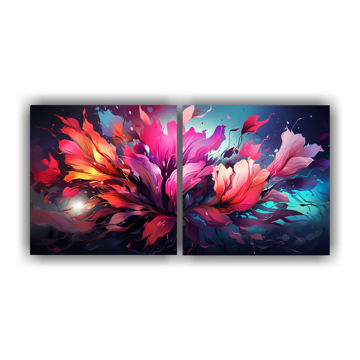 GENERICO - Set De 2 Artículos Impresos Alegría Colores 80x40 Cm