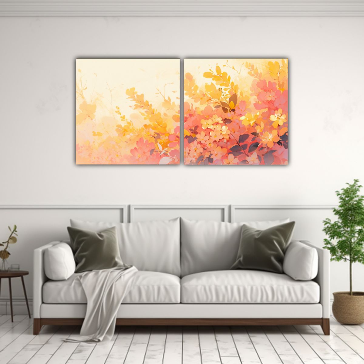 GENERICO - Pinturas Decorativas En Estilo Urbano Amarillo Y 80x40 Cm