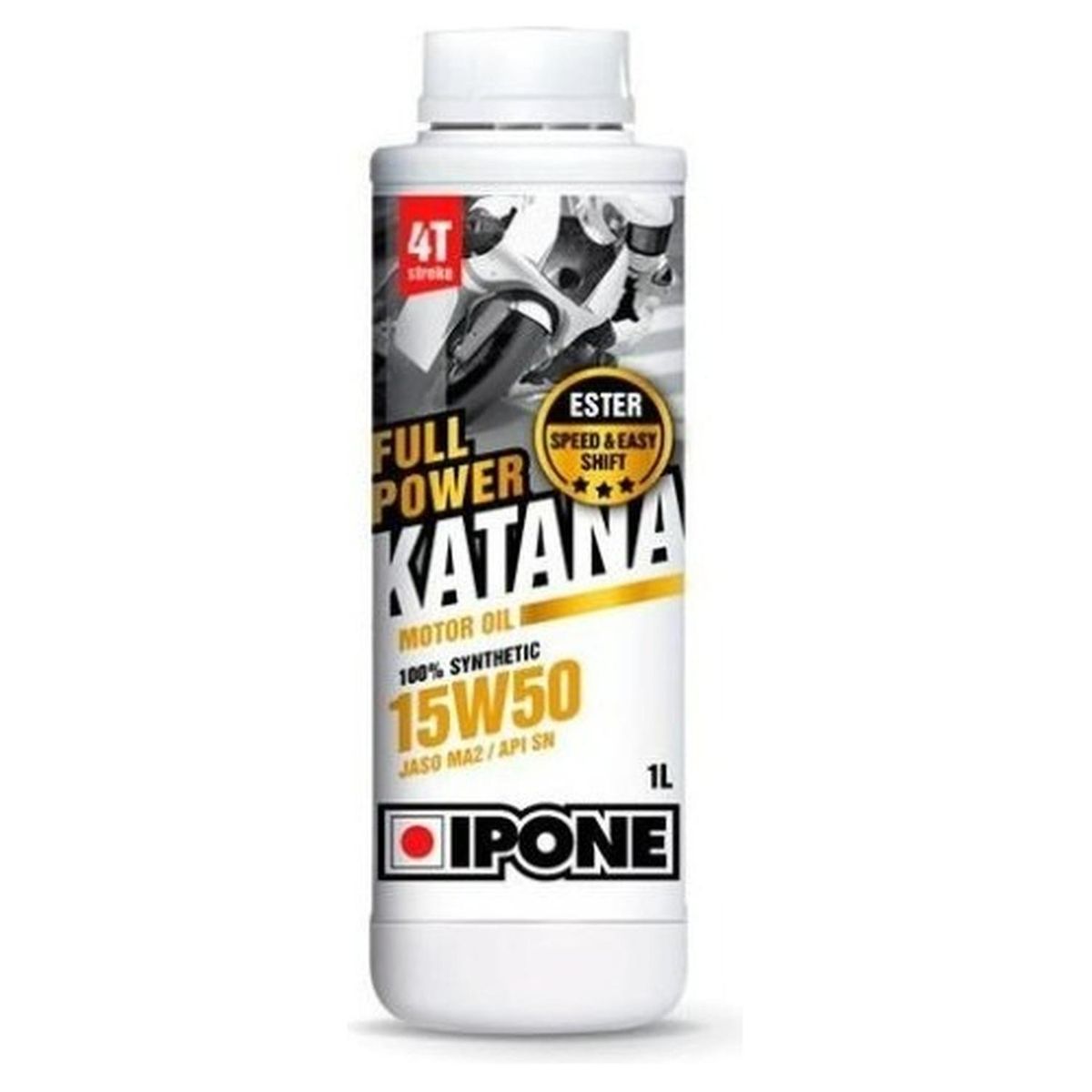 IPONE - Aceite De Moto 15w 50 Ipone Full Sintetico 1l 4t Original
