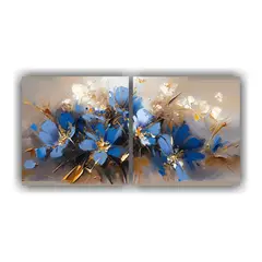 GENERICO - Pintura Dos Cuadros Concepto Estilo A En Lienzo 60x30 Cm