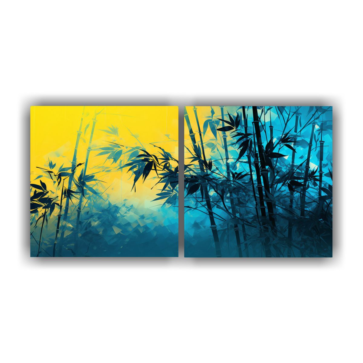 GENERICO - Pinturas Decorativas Tonos únicos De Bambú En 60x30 Cm