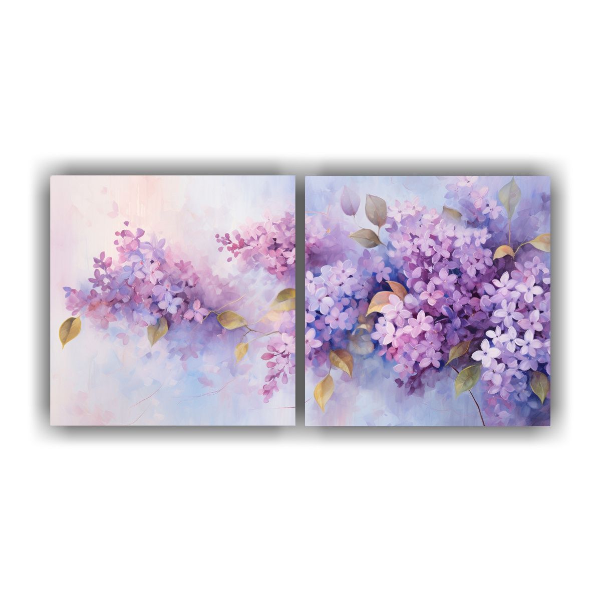 GENERICO - Conjunto 2 Lienzos Estilo Galería Minimalista 100x50 Cm