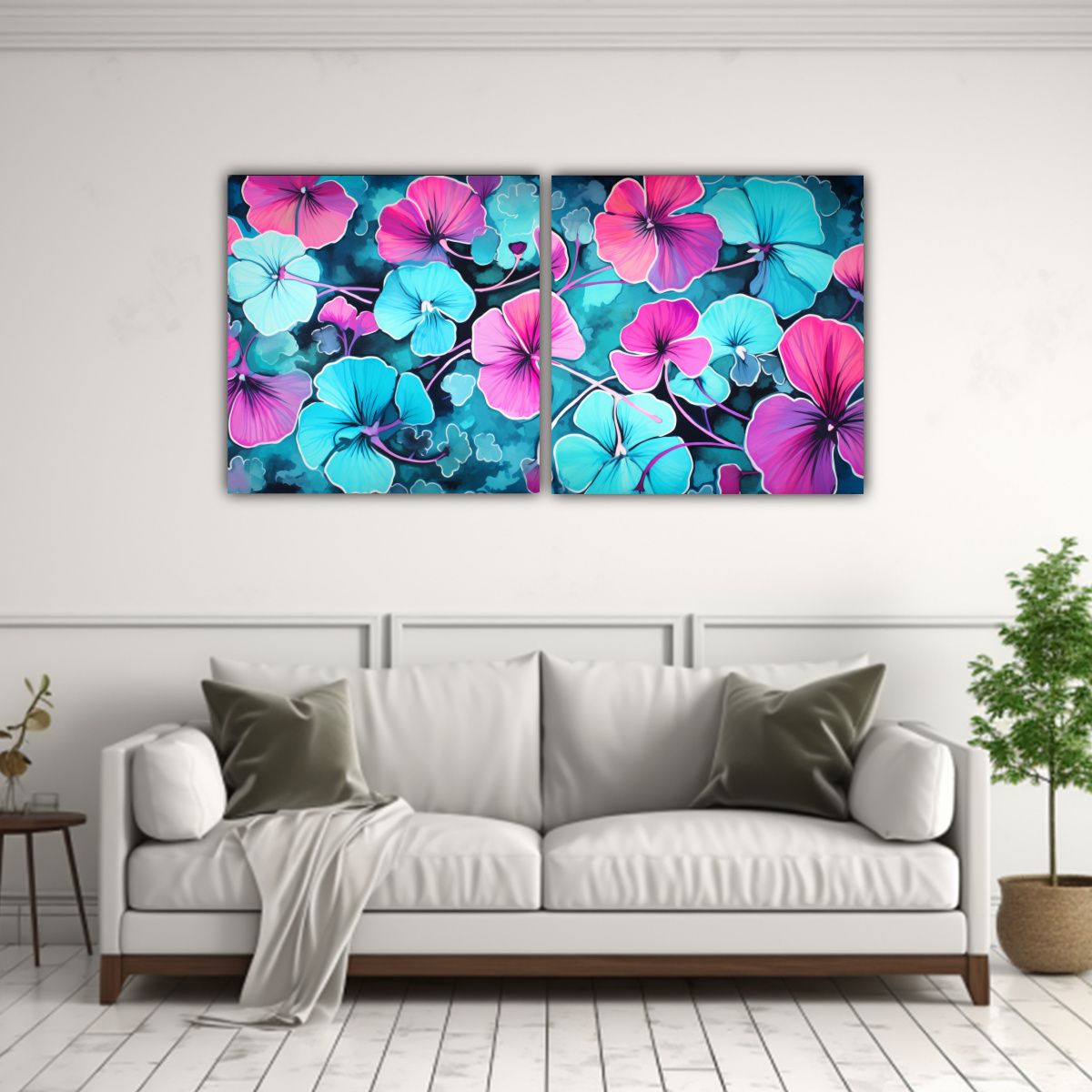 GENERICO - Pintura Decorativa De Estilo Galería Con 60x30 Cm