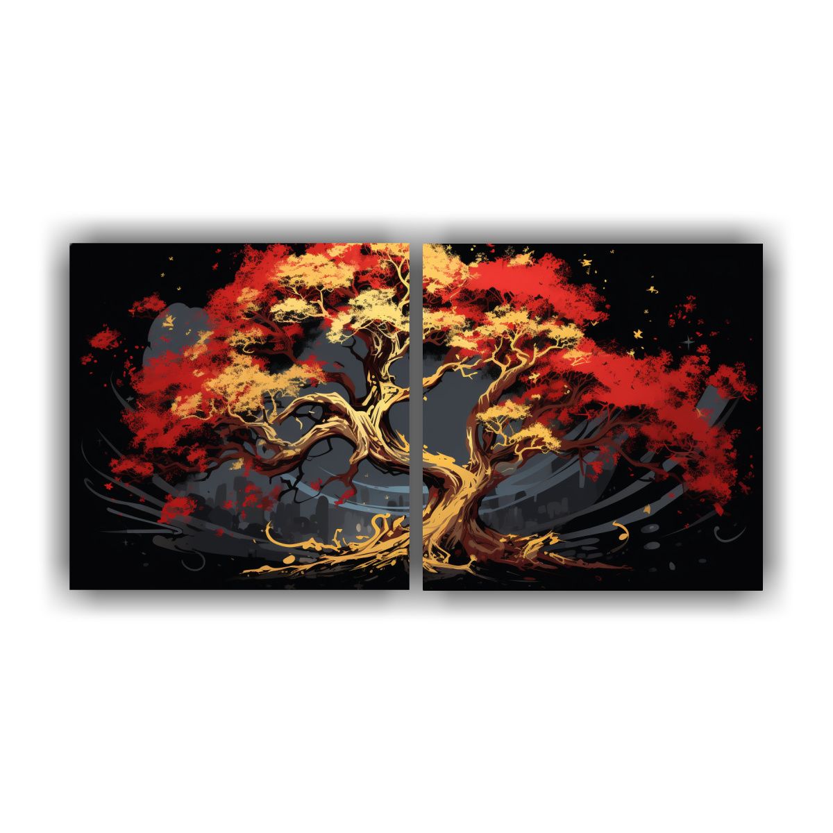 GENERICO - Pintura Clásica Estilo Galería De Un árbol De 60x30 Cm