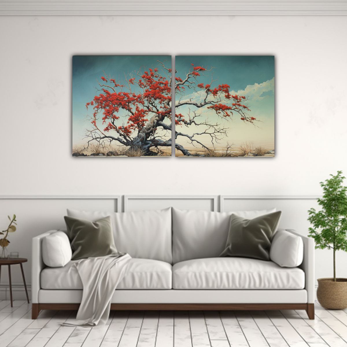 GENERICO - Pintura Abstracta De árbol De Ocotillo Con 100x50 Cm