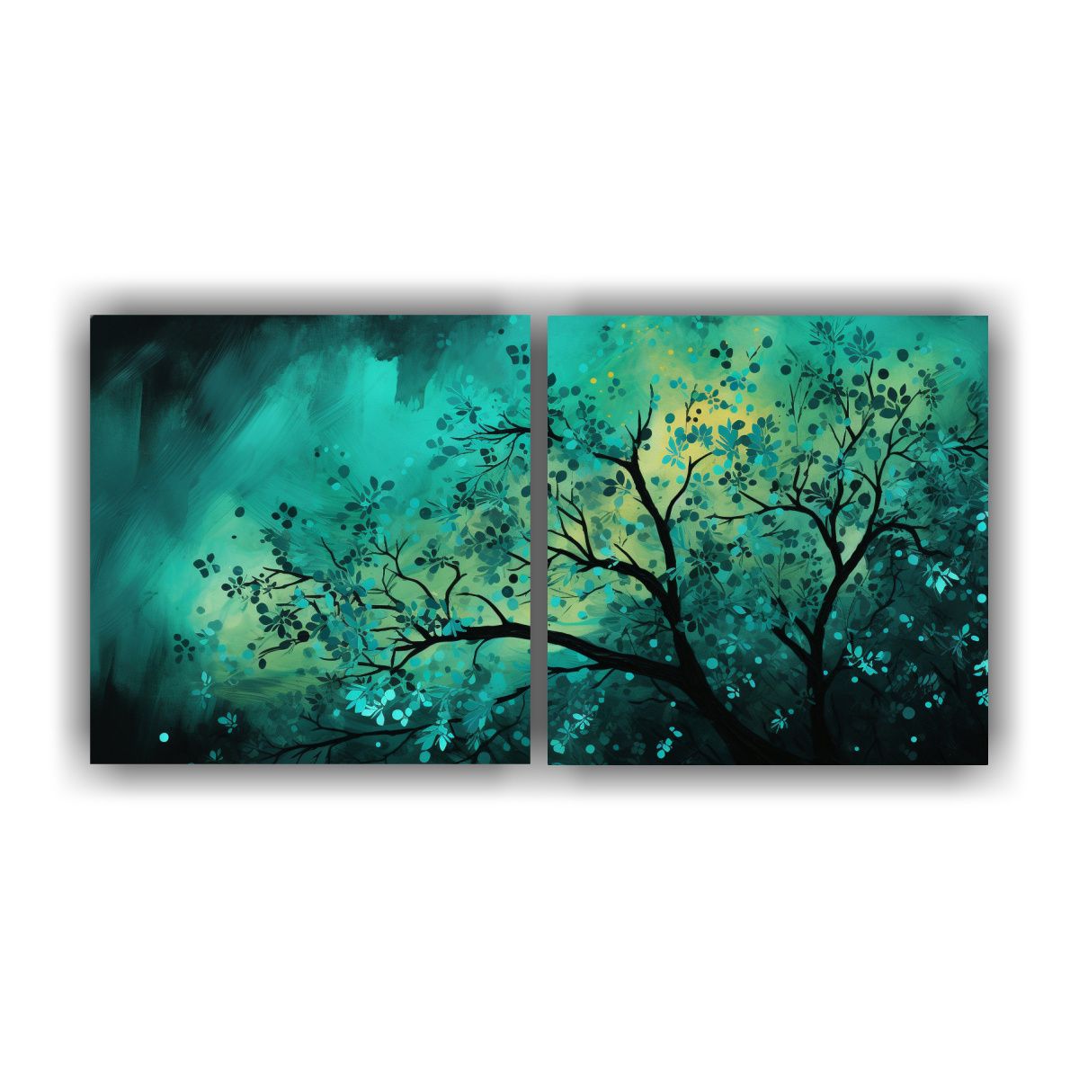 GENERICO - Cuadros De Comedor De Alta Calidad Con Bosque En 60x30 Cm