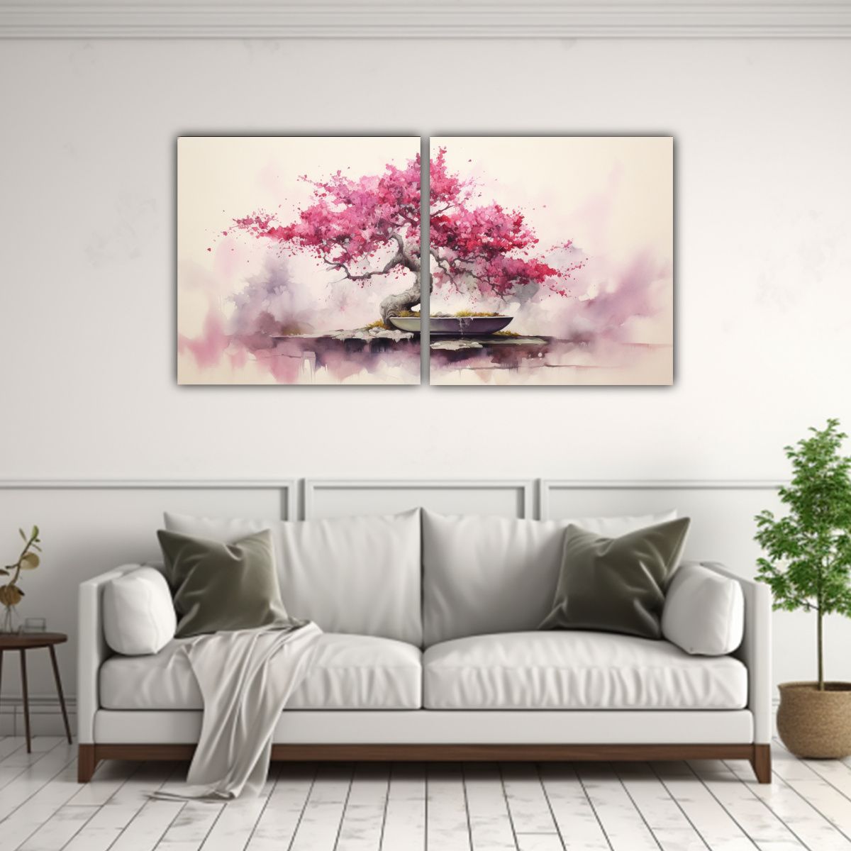 GENERICO - Pintura Abstracta De Belleza Natural En Acuarela 100x50 Cm