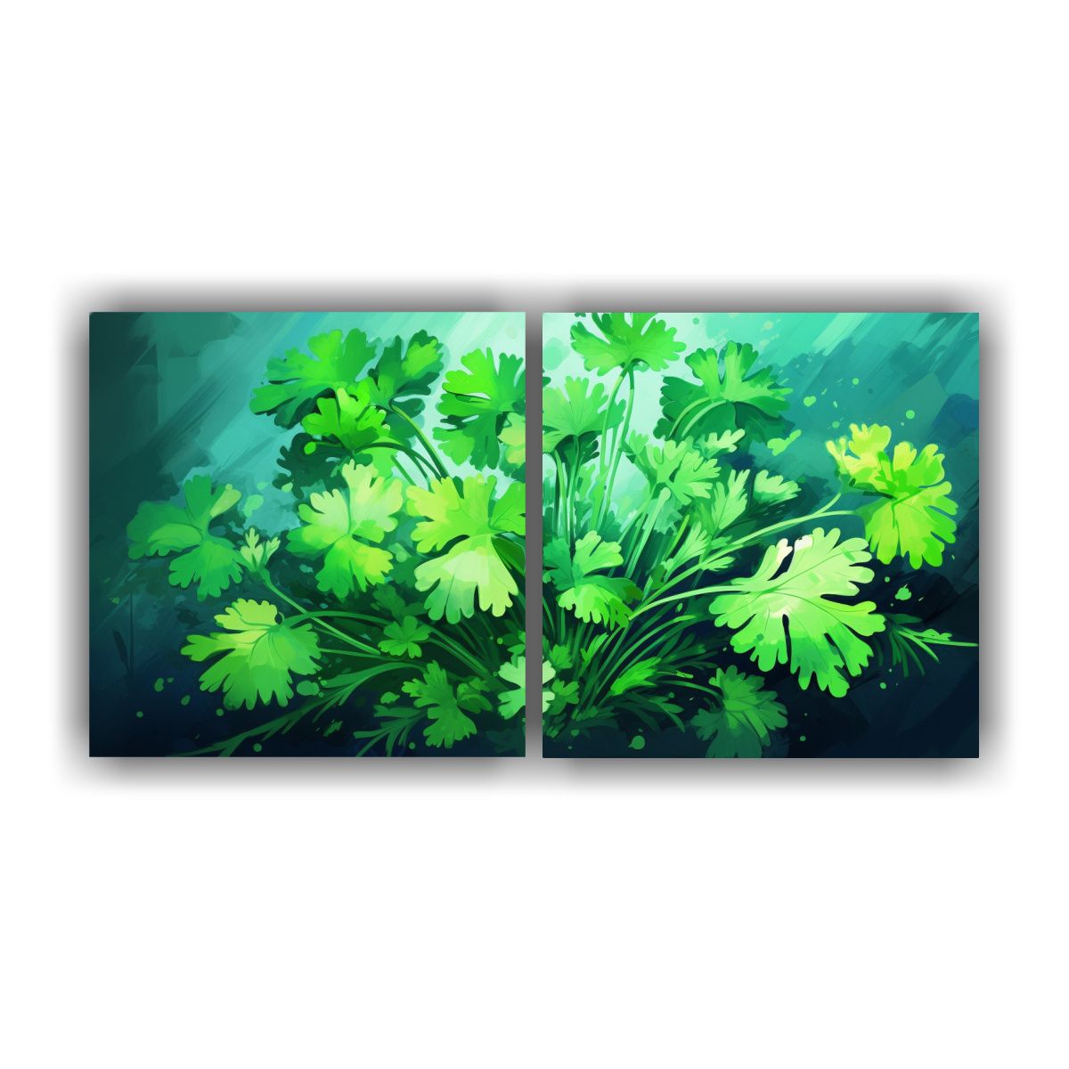 GENERICO - Conjunto De 2 Cuadros Vintage Elegantes De 100x50 Cm