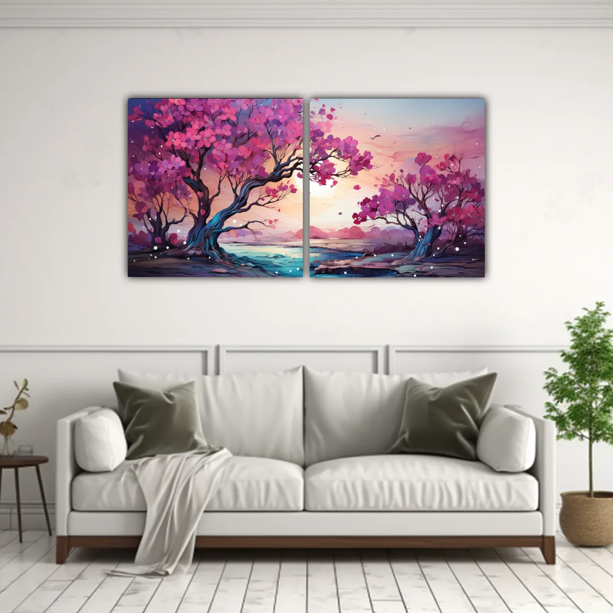 GENERICO - Pintura Decorativa Urbana De Un árbol Popular En 80x40 Cm
