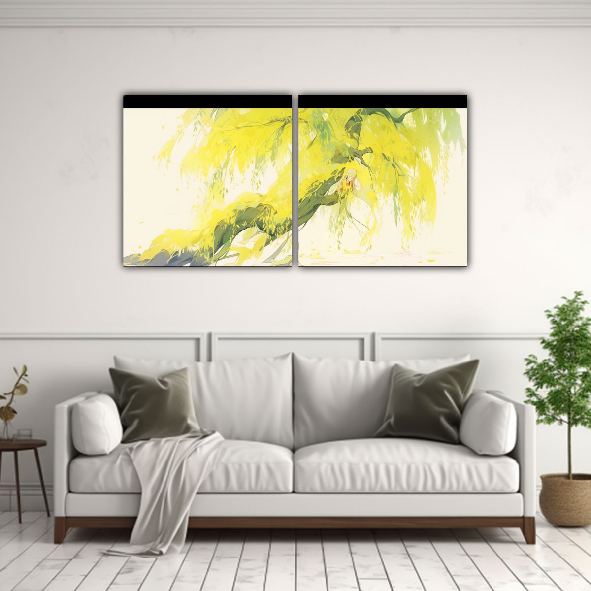 GENERICO - Artes De Pared Fotografía Amarillo Neonoir 100x50 Cm