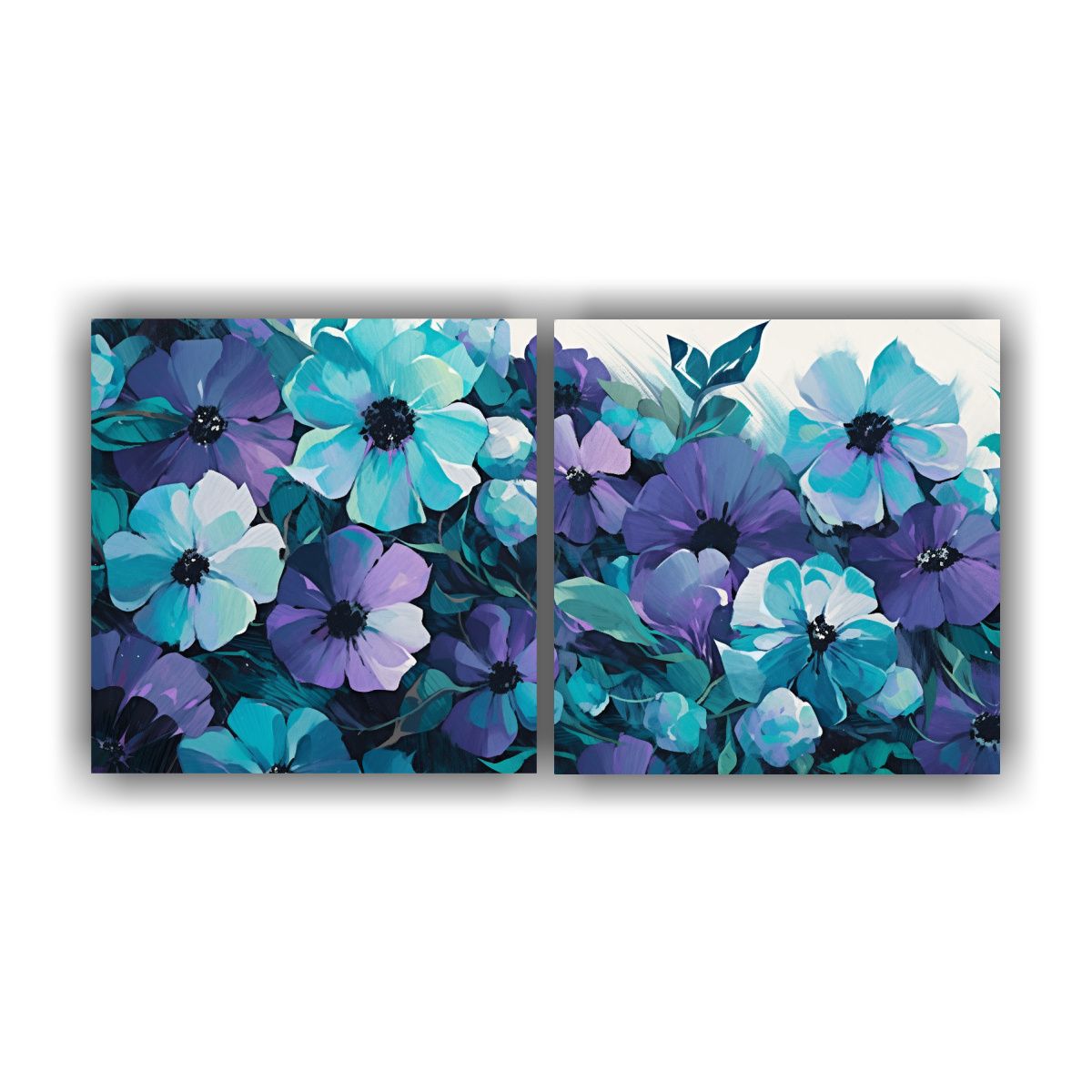 GENERICO - Pintura De Flores Duradera En Lienzo En Colores 100x50 Cm