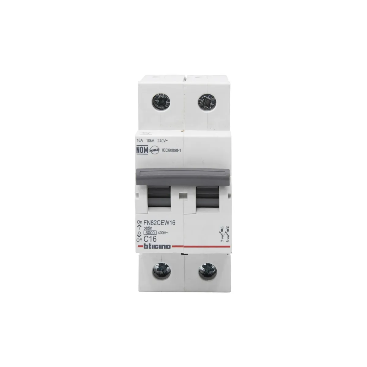 BTICINO - Automatico 2x16A 230/400V 6kA FN82CEW16