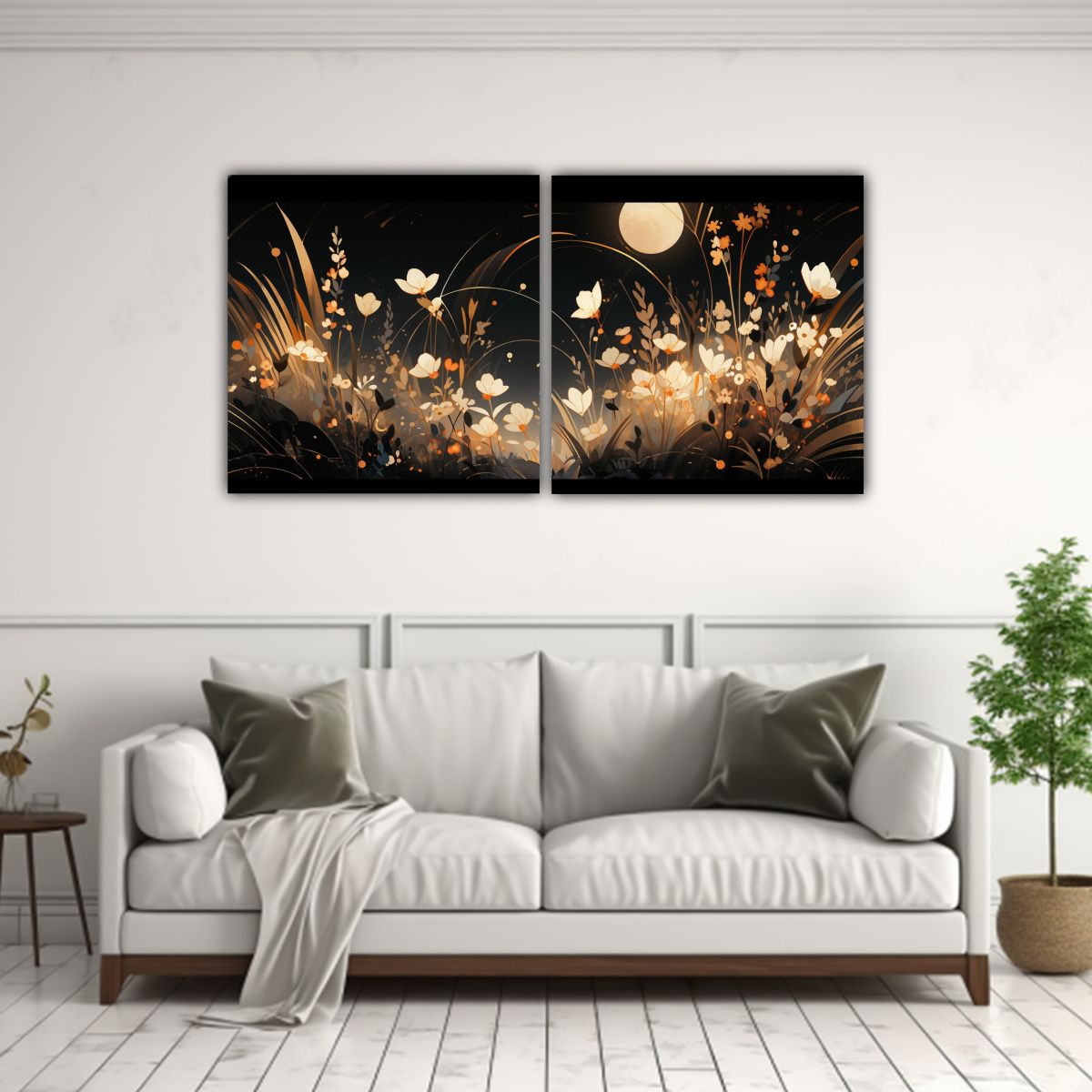 GENERICO - Cuadros Alta Calidad Gold Y Negro Con Atmósfera 100x50 Cm