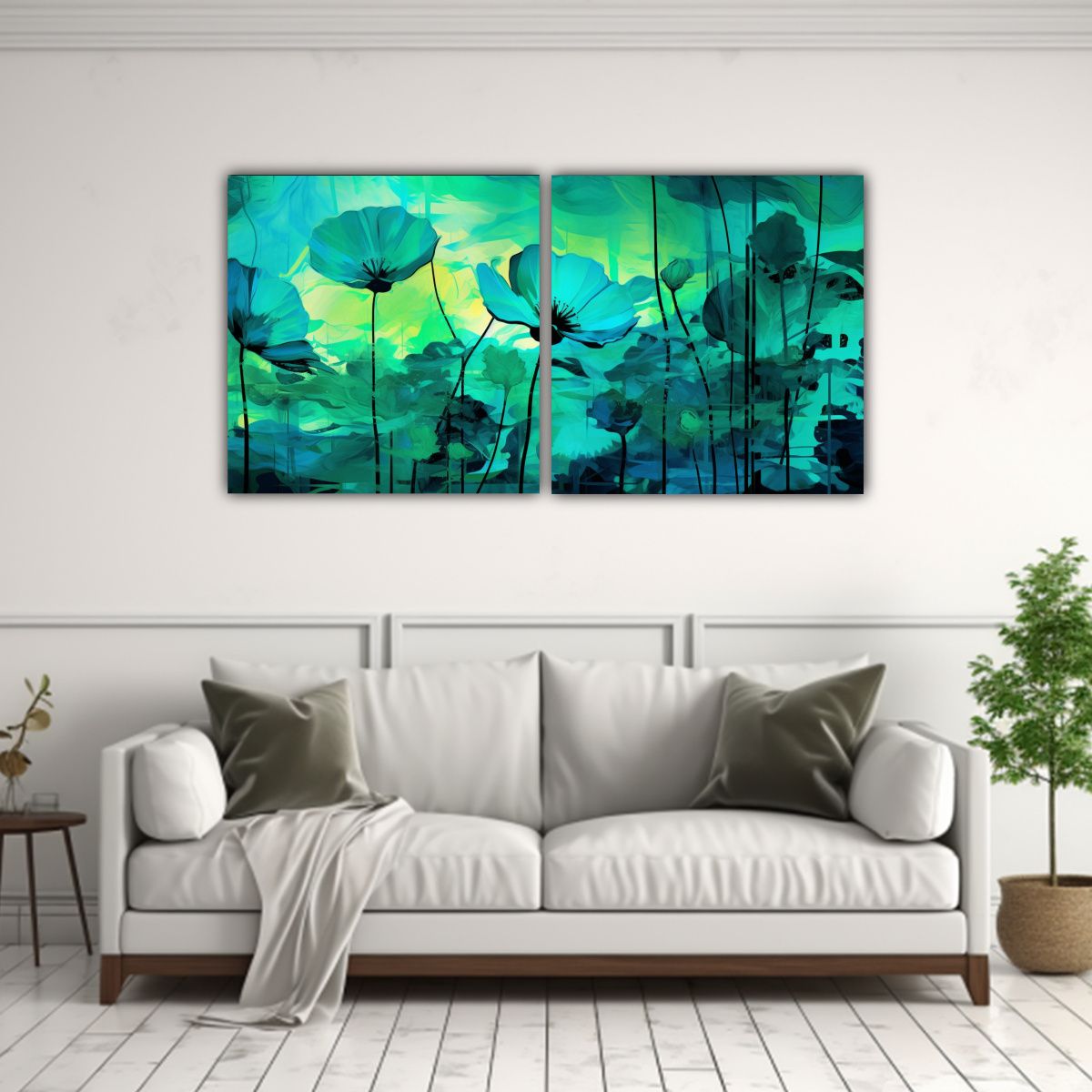 GENERICO - Pinturas De Decoración En Bastidor Vanguardia 100x50 Cm