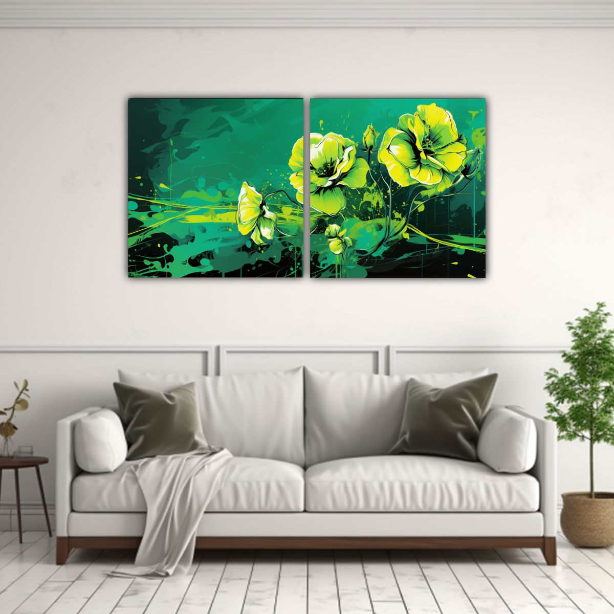 GENERICO - Pinturas Decorativas Intensas En Estilo Neonoir 80x40 Cm