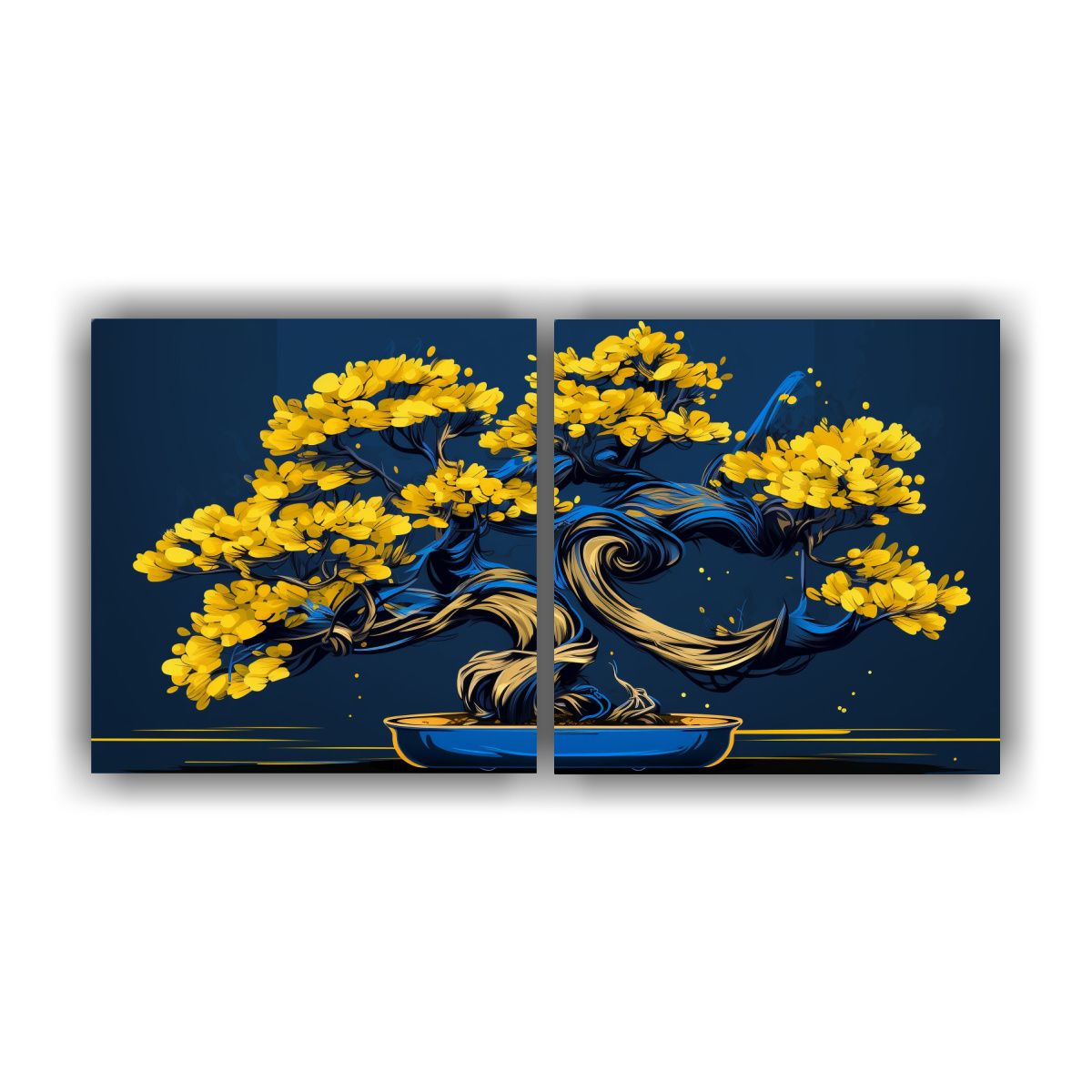 GENERICO - Arte Fotografía Dos Telas En Bastidor De 80x40 Cm