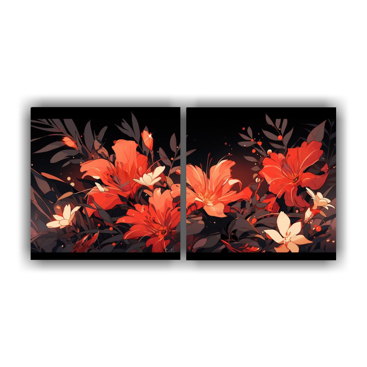 GENERICO - Pinturas De Pared De Inspiración Neonoir En 100x50 Cm