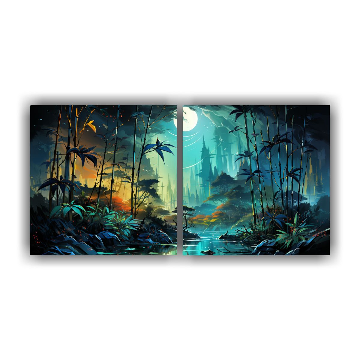 GENERICO - Conjunto 2 Cuadros De Estilo Galería Para Cocina 80x40 Cm