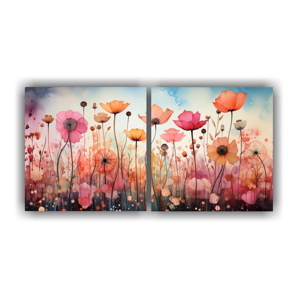 GENERICO - Pinturas De Decoración Con Hierbas De Echinacea 80x40 Cm