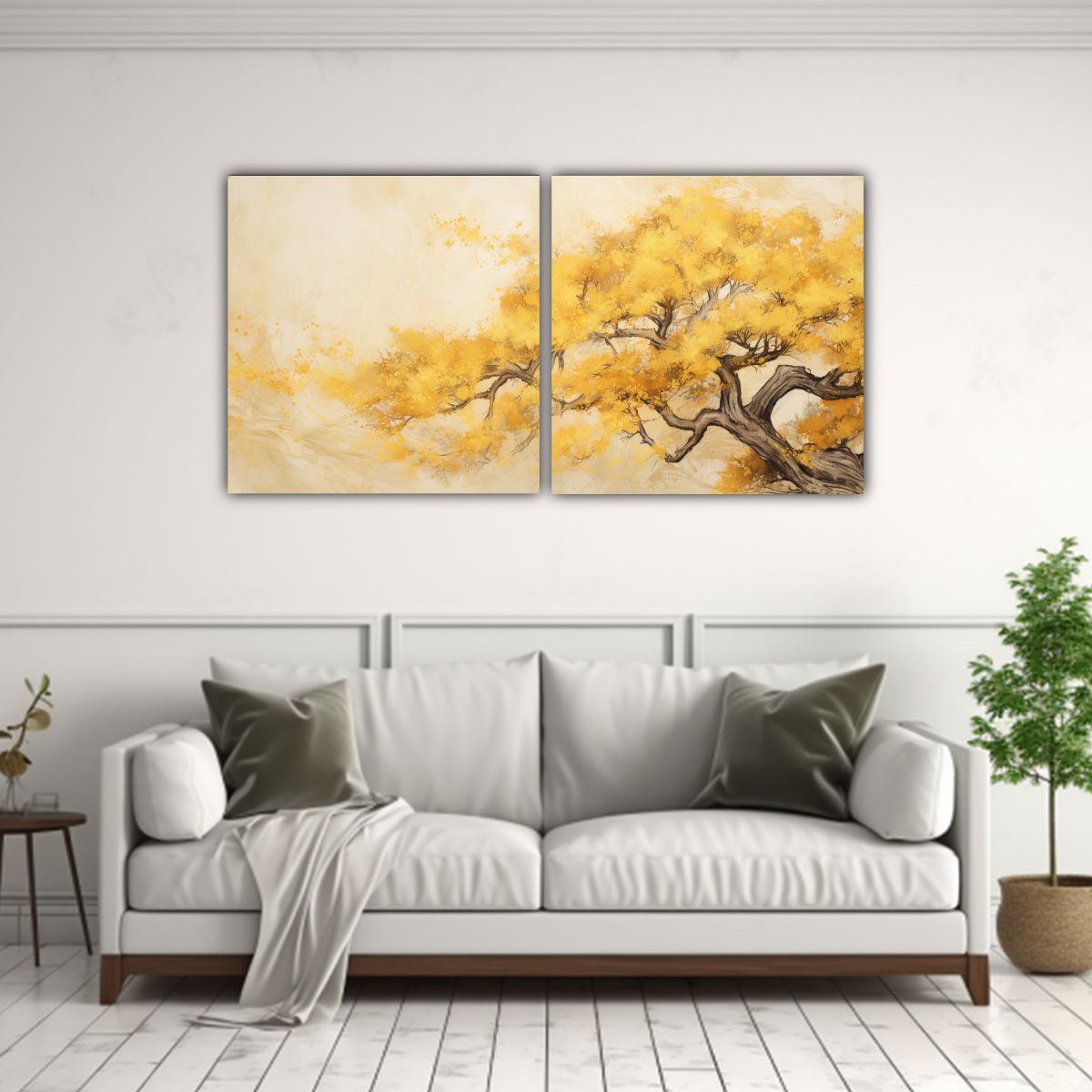 GENERICO - Cuadros Decorativos Espacio Árbol De Ciprés En 100x50 Cm