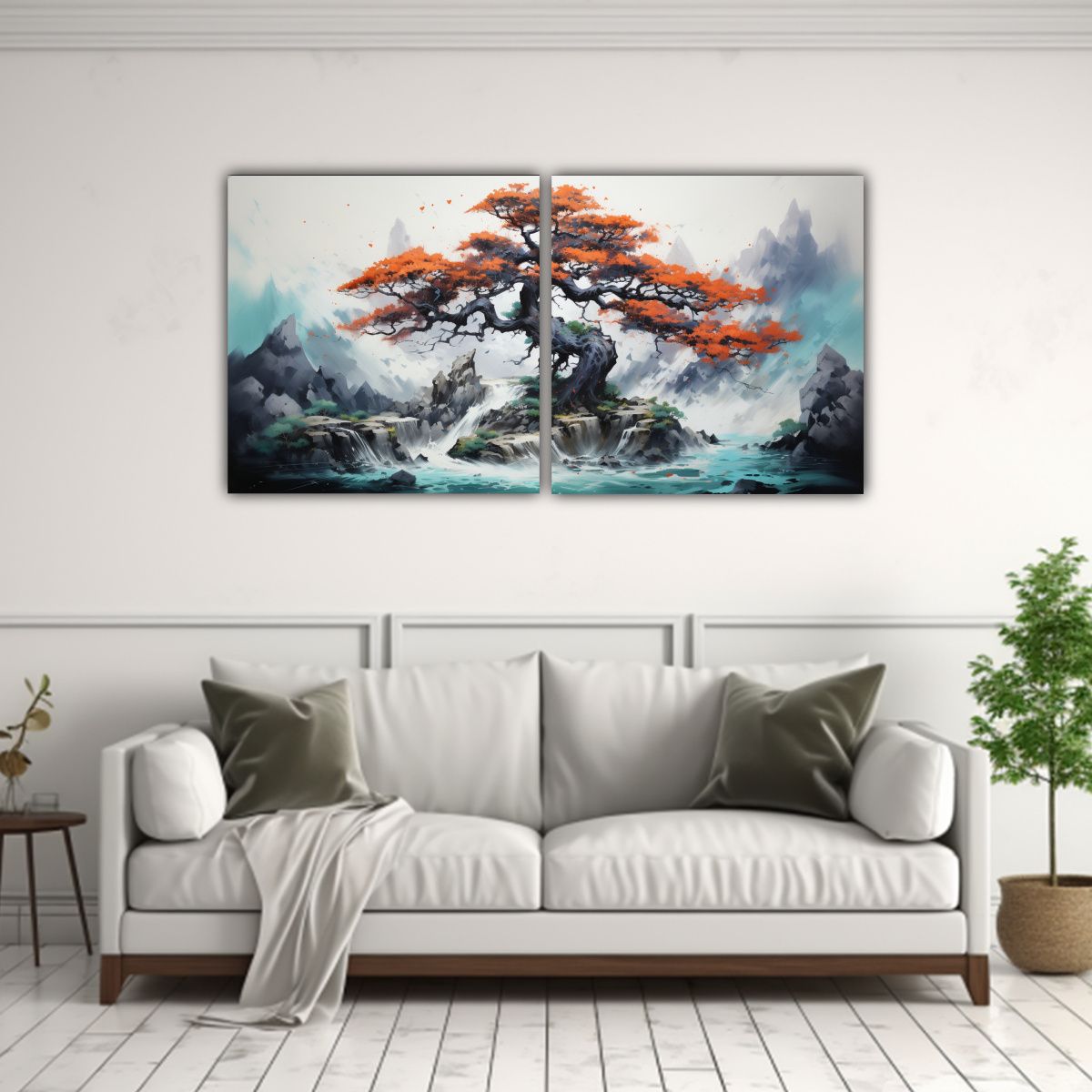 GENERICO - Pintura Abstracta En Bastidor Moderno Alegria A 60x30 Cm