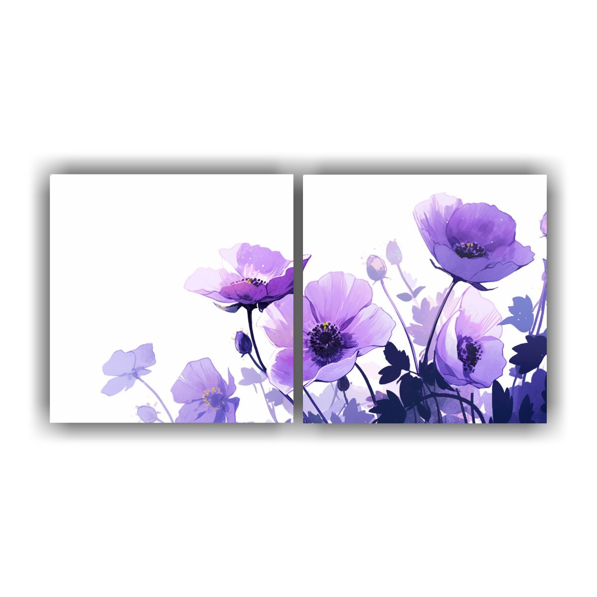 GENERICO - Pintura De Decoración Composición De Dos Bellas 60x30 Cm