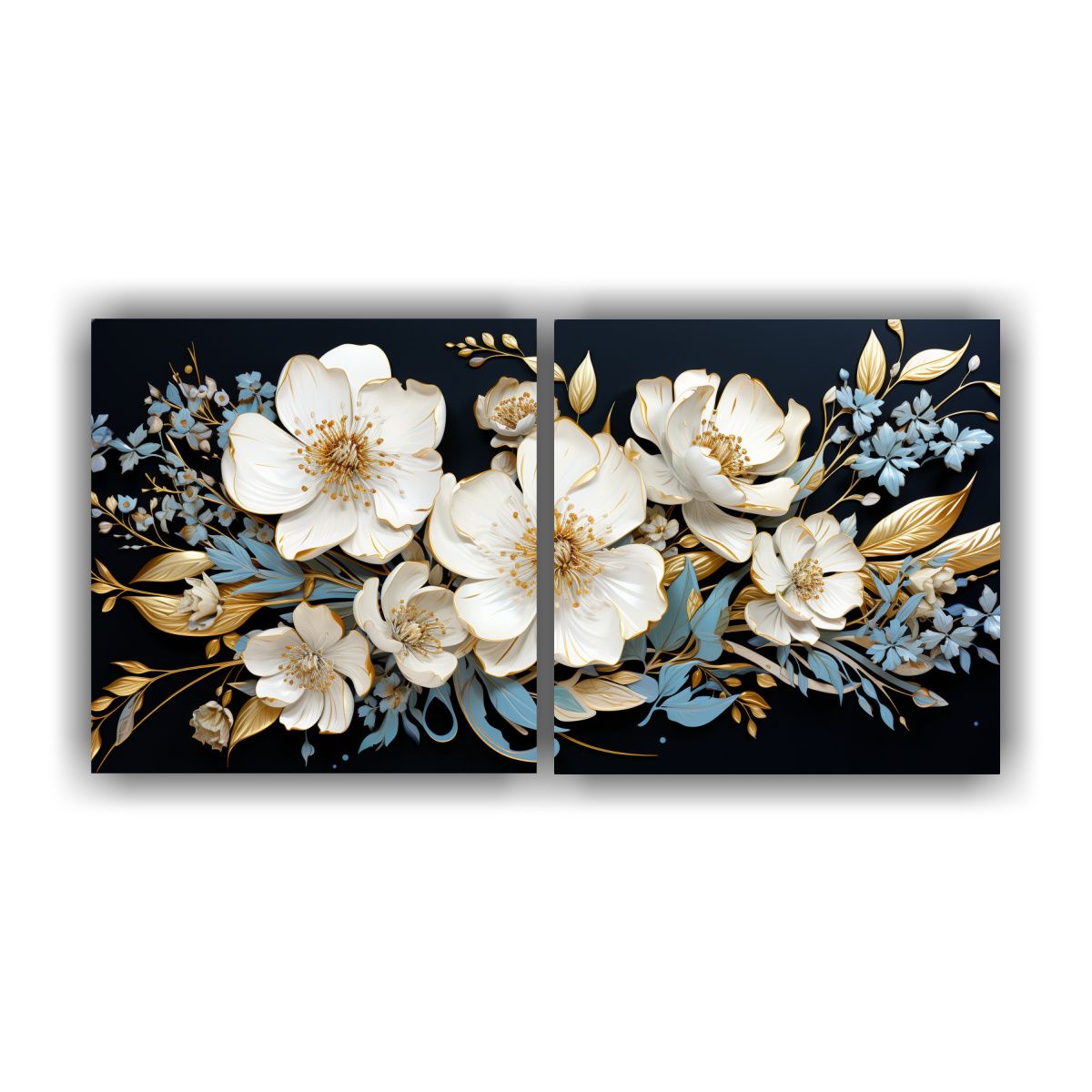 GENERICO - Artes De Pared Abstracción Creatividad En Blanco 80x40 Cm