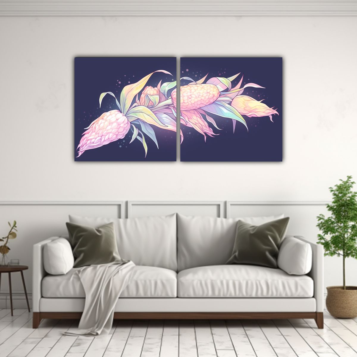 GENERICO - Cuadros Decorativos Armonía Cromática A Maíz 100x50 Cm