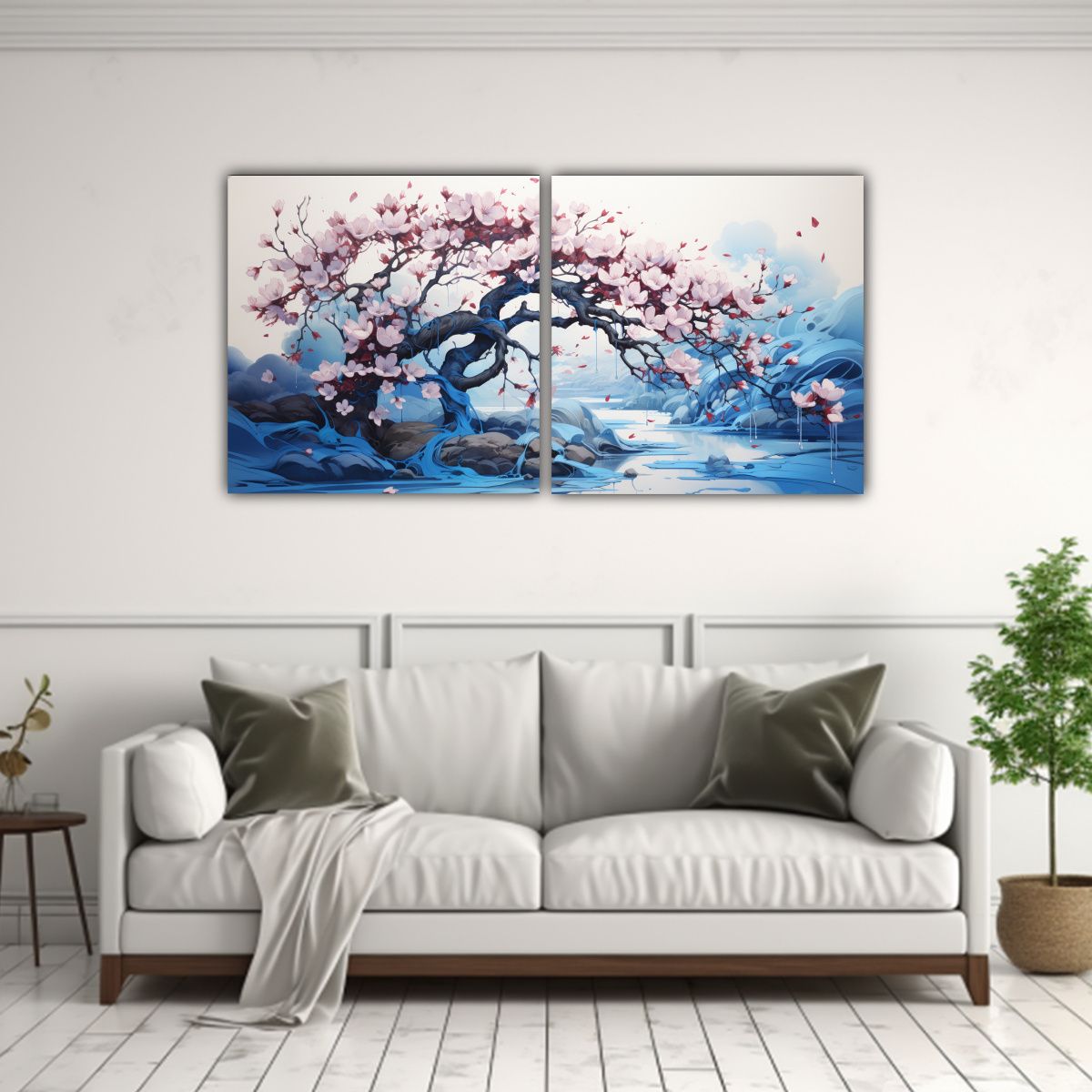 GENERICO - Conjunto De Cuadros De Cuadro De Un Árbol De 100x50 Cm