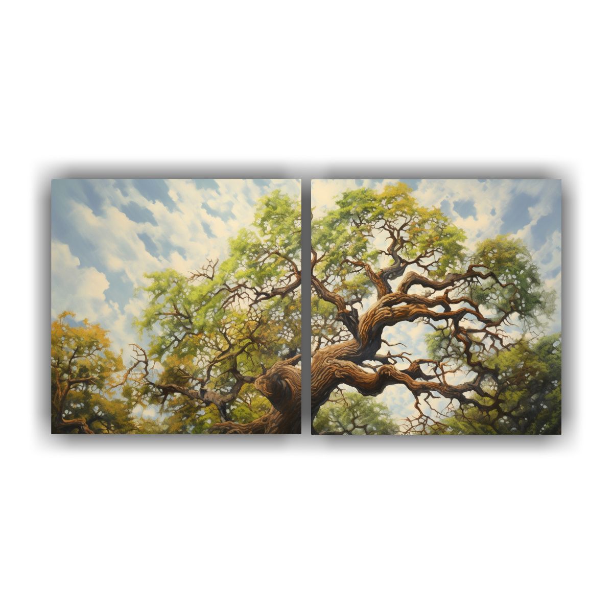 GENERICO - Pintura Abstracta De Roble En Estilo De óleo De 60x30 Cm