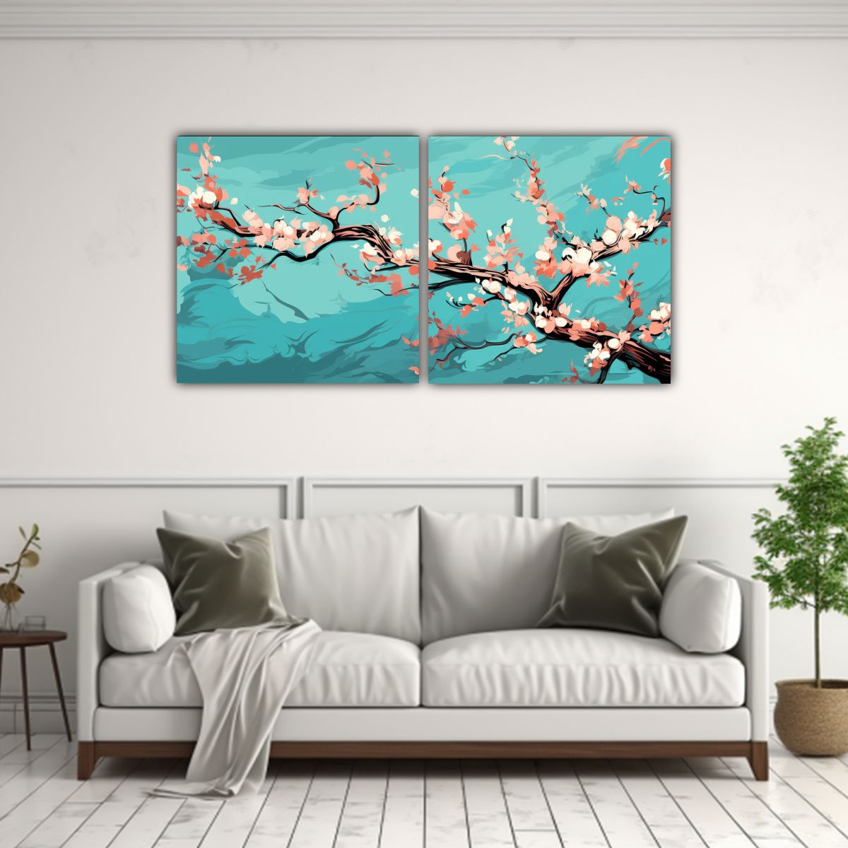 GENERICO - Pintura Original De Un árbol De Durazno En 60x30 Cm