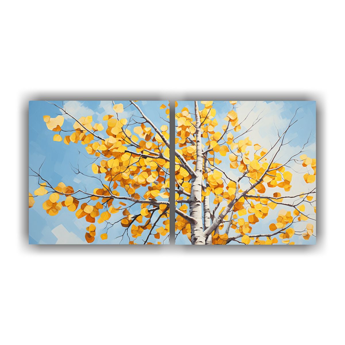 GENERICO - Pintura Abstracta Detallada De Un árbol De 80x40 Cm